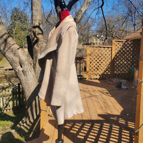 VENUS Beige Drape Ruffle Jacket - Picture 2 of 6